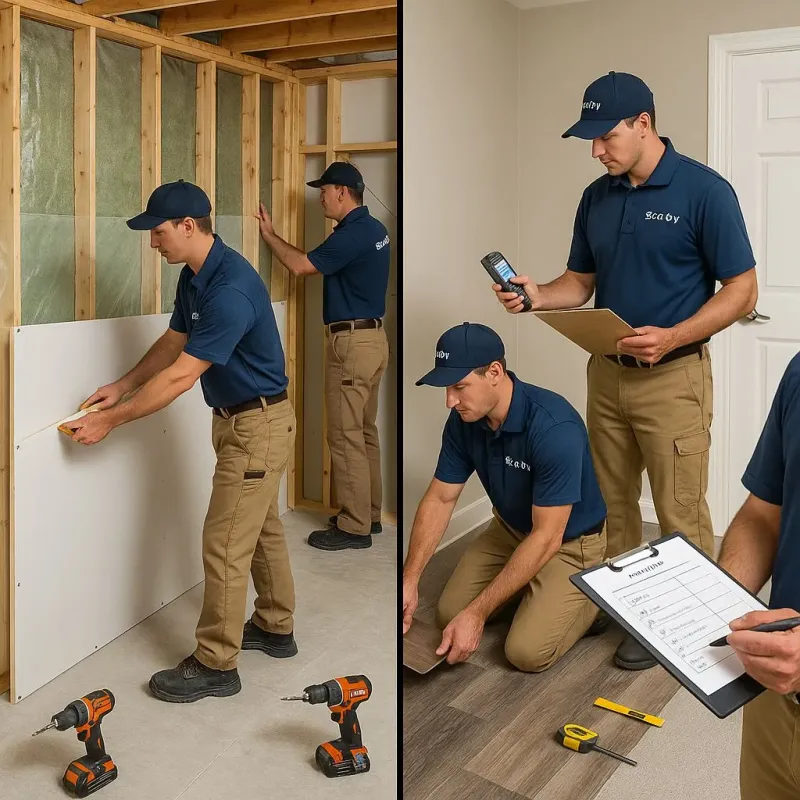 Repairs and Reconstruction process in Tioga, ND